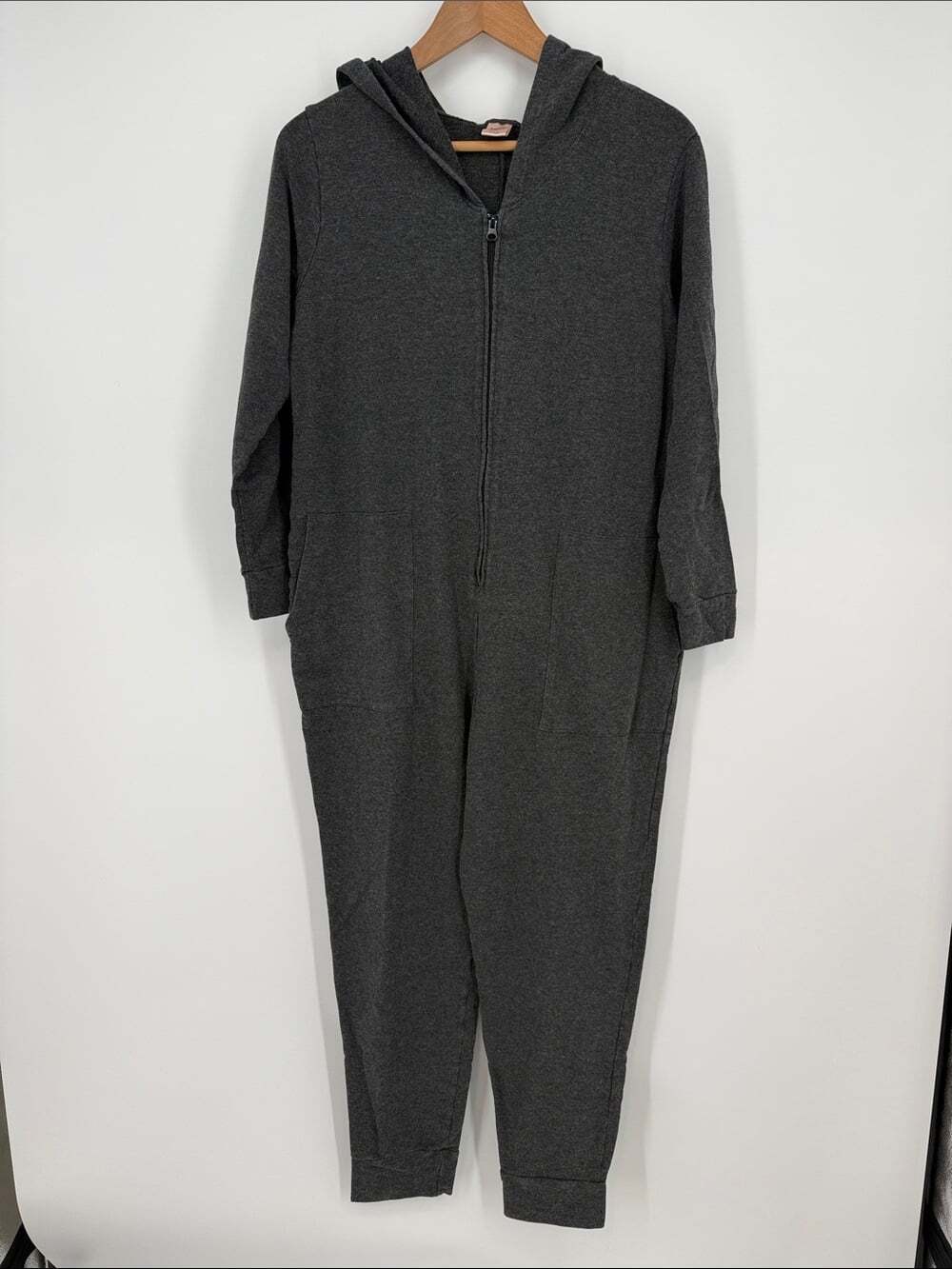 Smash + Tess Charcoal Gray Cozy Jumpsuit Size XL